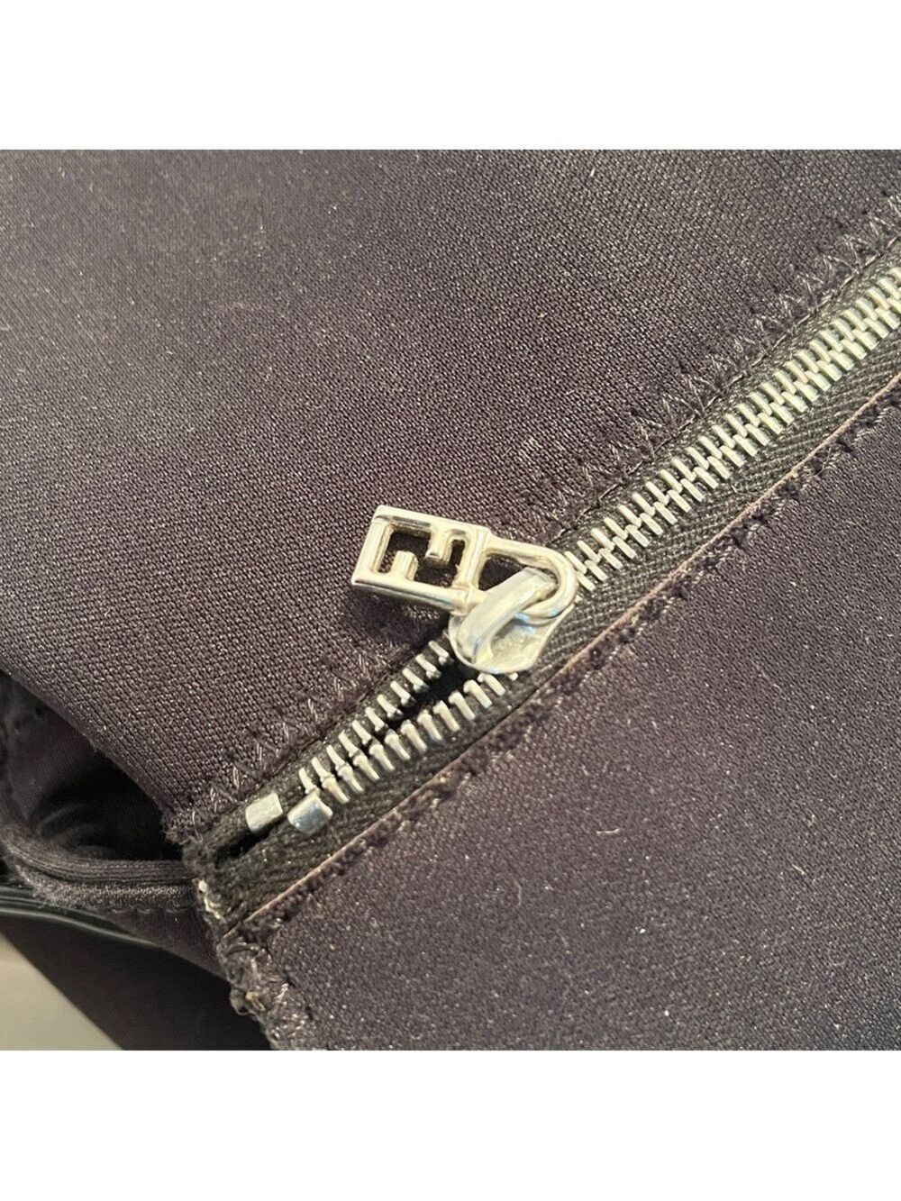 Fendi Black Shoulder Bag with Silver Buckle - Picture 11 of 15